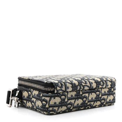 Christian Dior Oblique Pouch Navy Blue 4 of 13