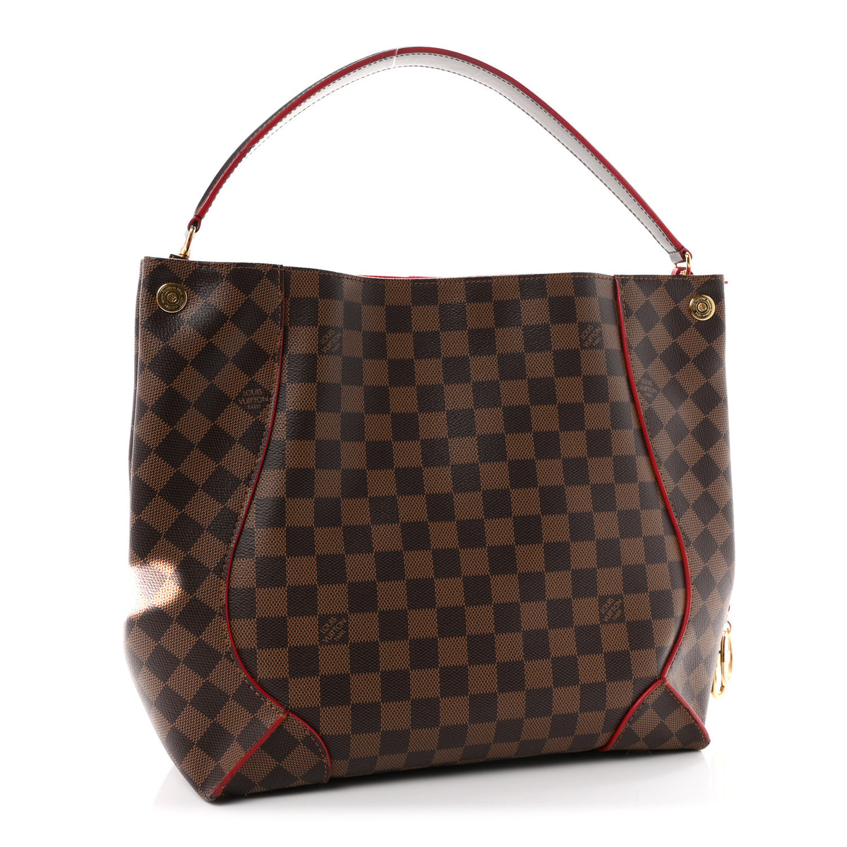 Damier Ebene Caissa Hobo Cherry