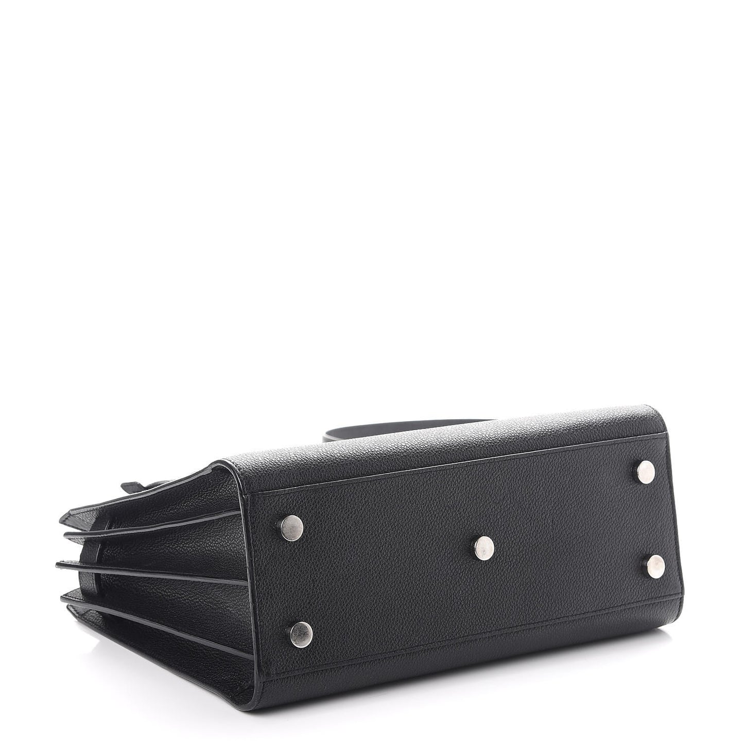 Grained Calfskin Baby Sac De Jour Black