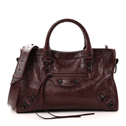 Balenciaga Agneau Arena Classic Hardware Small Le City Dark Burgundy Dark Burgundy 1 of 10