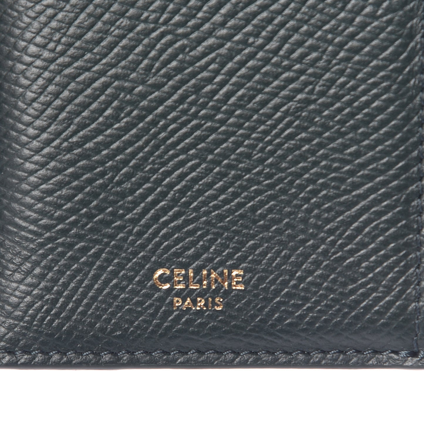Grained Calfskin Zipped Card Holder Amazone