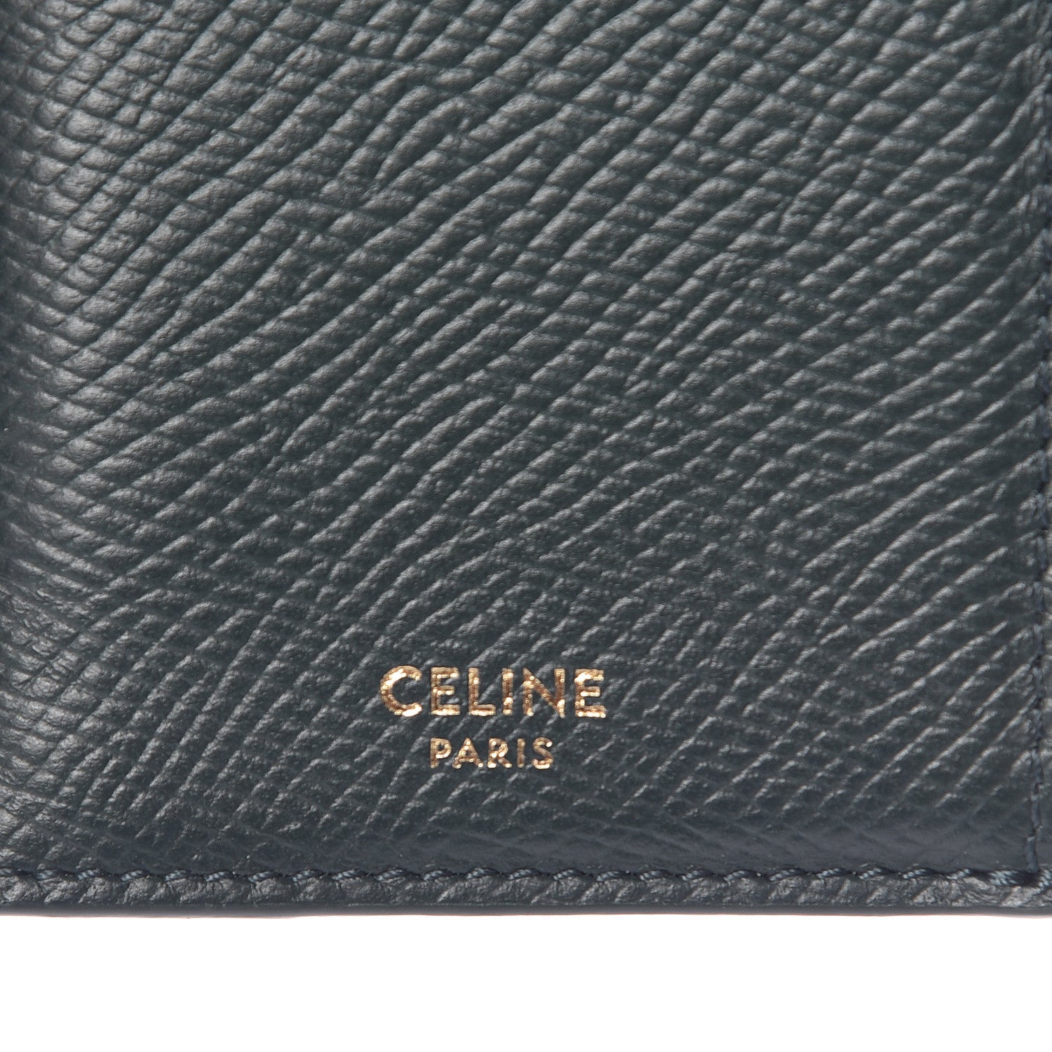 Celine Grained Calfskin Zipped Card Holder Amazone 6 of 9