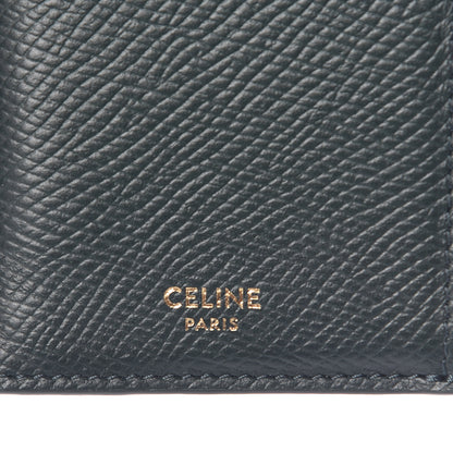 Celine Grained Calfskin Zipped Card Holder Amazone 6 of 9