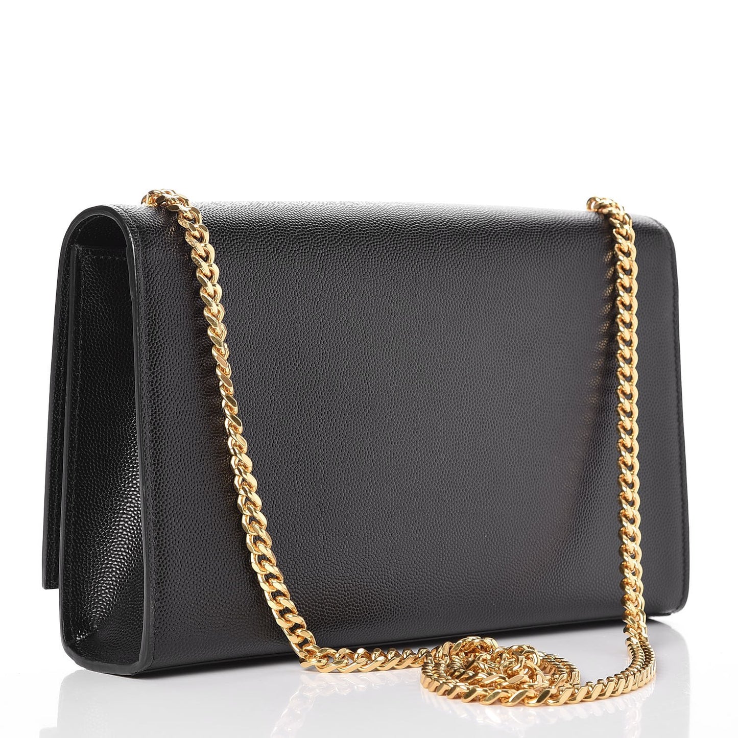 Grain De Poudre Medium Classic Monogram Kate Satchel Black