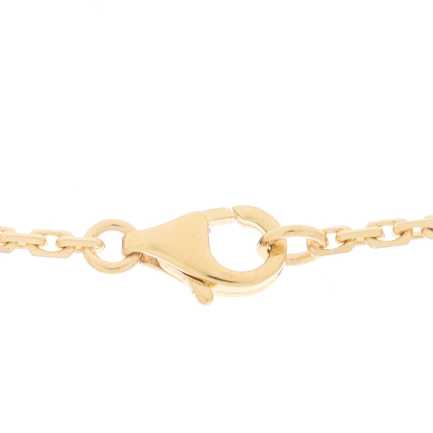 18K Yellow Gold Diamond Interlocking LOVE Necklace