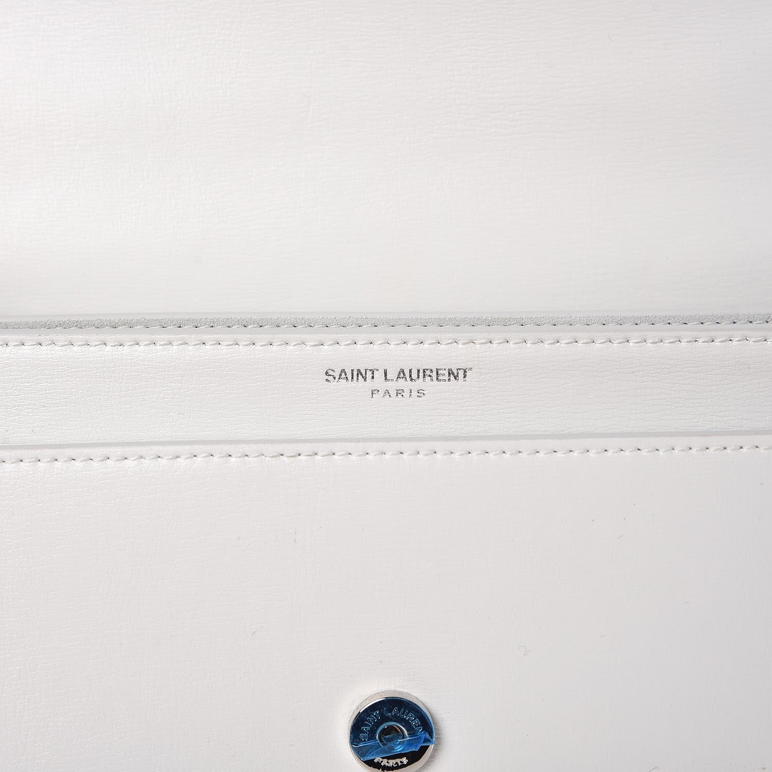 Saint Laurent Calfskin Medium Monogram Sunset Dove White 6 of 11