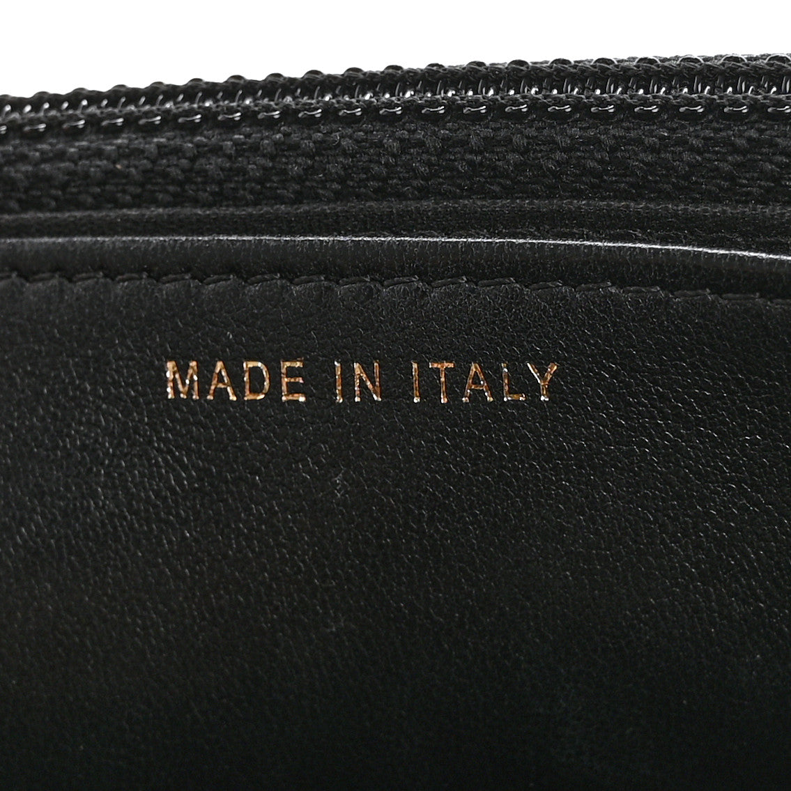 Lambskin Quilted Trendy CC Wallet On Chain WOC Black