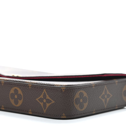 Louis Vuitton Monogram Pochette Felicie Chain Wallet Fuchsia 9 of 9
