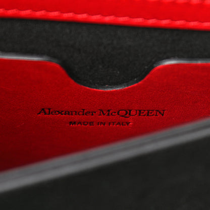 Alexander McQueen Calfskin Jeweled Knuckle Satchel Red 7 of 12
