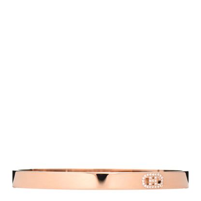Hermes 18K Rose Gold Diamond PM H D'Ancre Bracelet SH 1 of 5