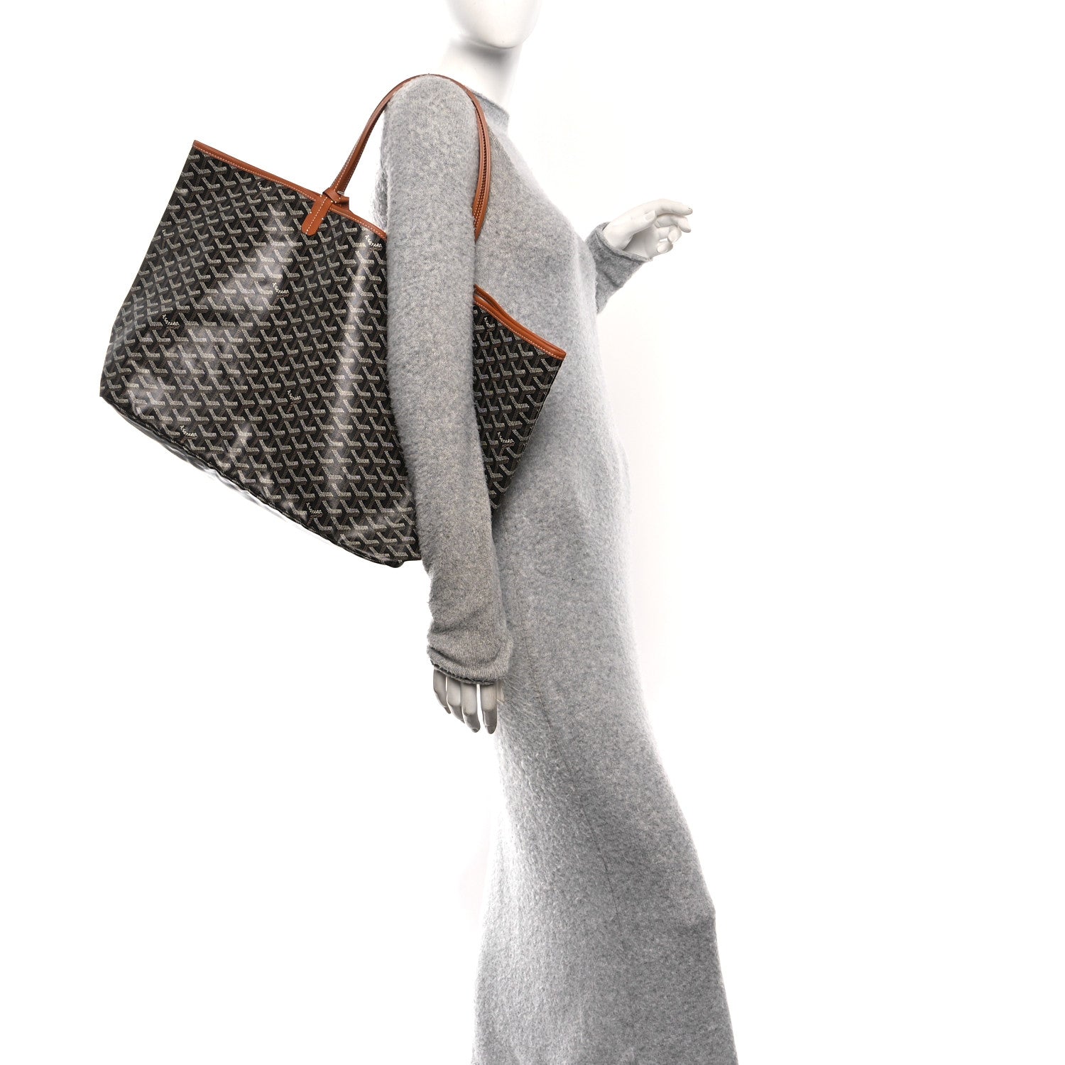 Goyard Goyardine Saint Louis GM Black Gold 2 of 11
