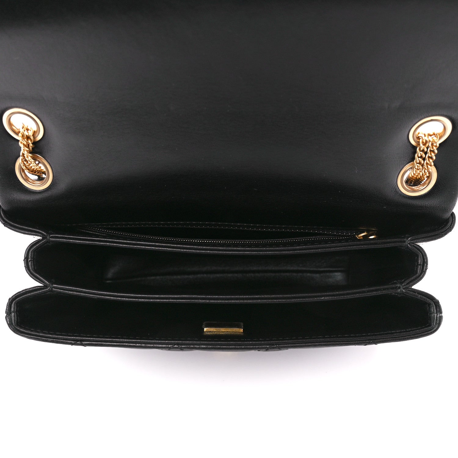 Chanel Lambskin Quilted On And On Small Chain Flap Black 5 of 10