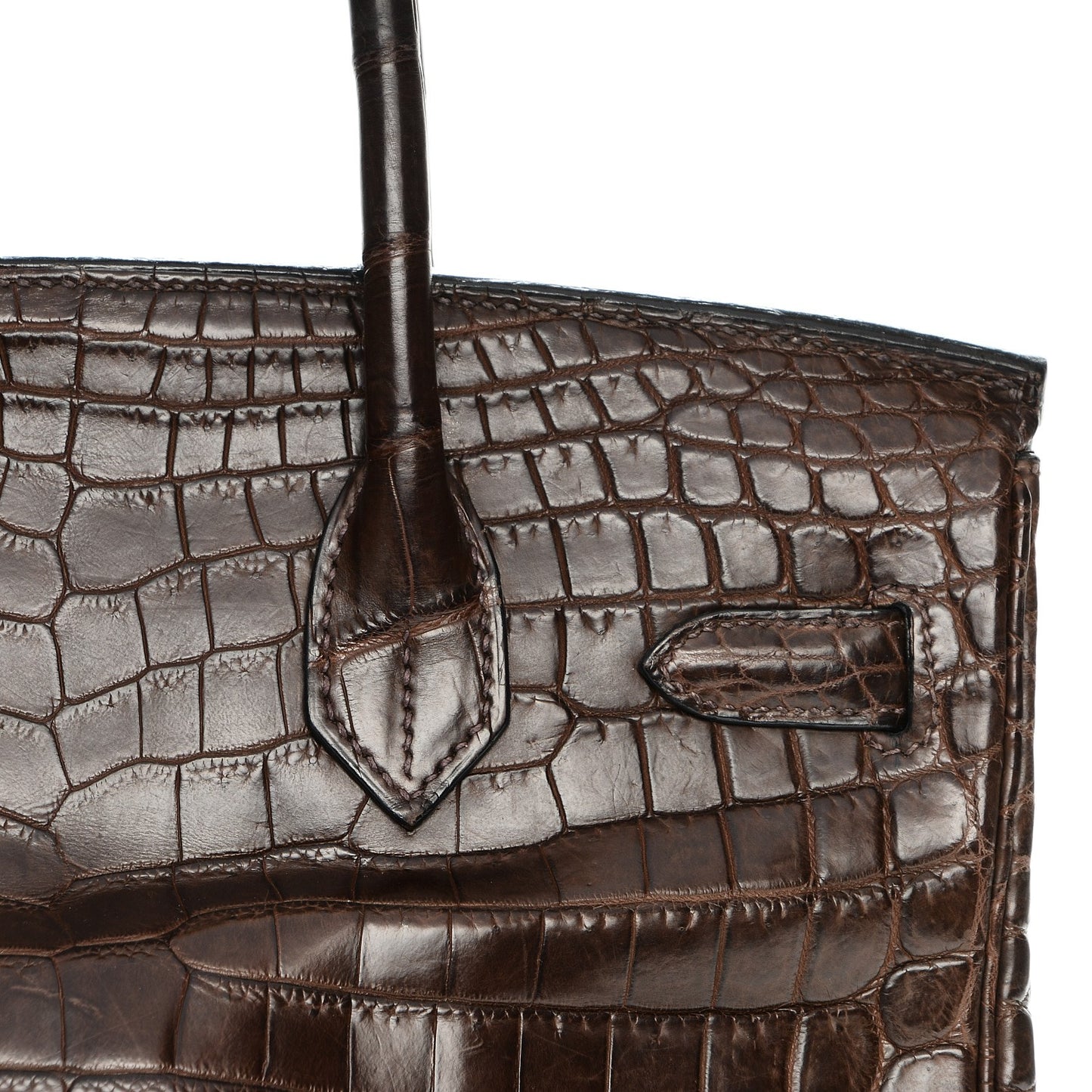 Matte Niloticus Crocodile Birkin 30 Chocolate