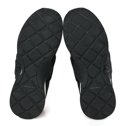 Chanel Stretch Fabric CC Sneakers 37 Black 5 of 8