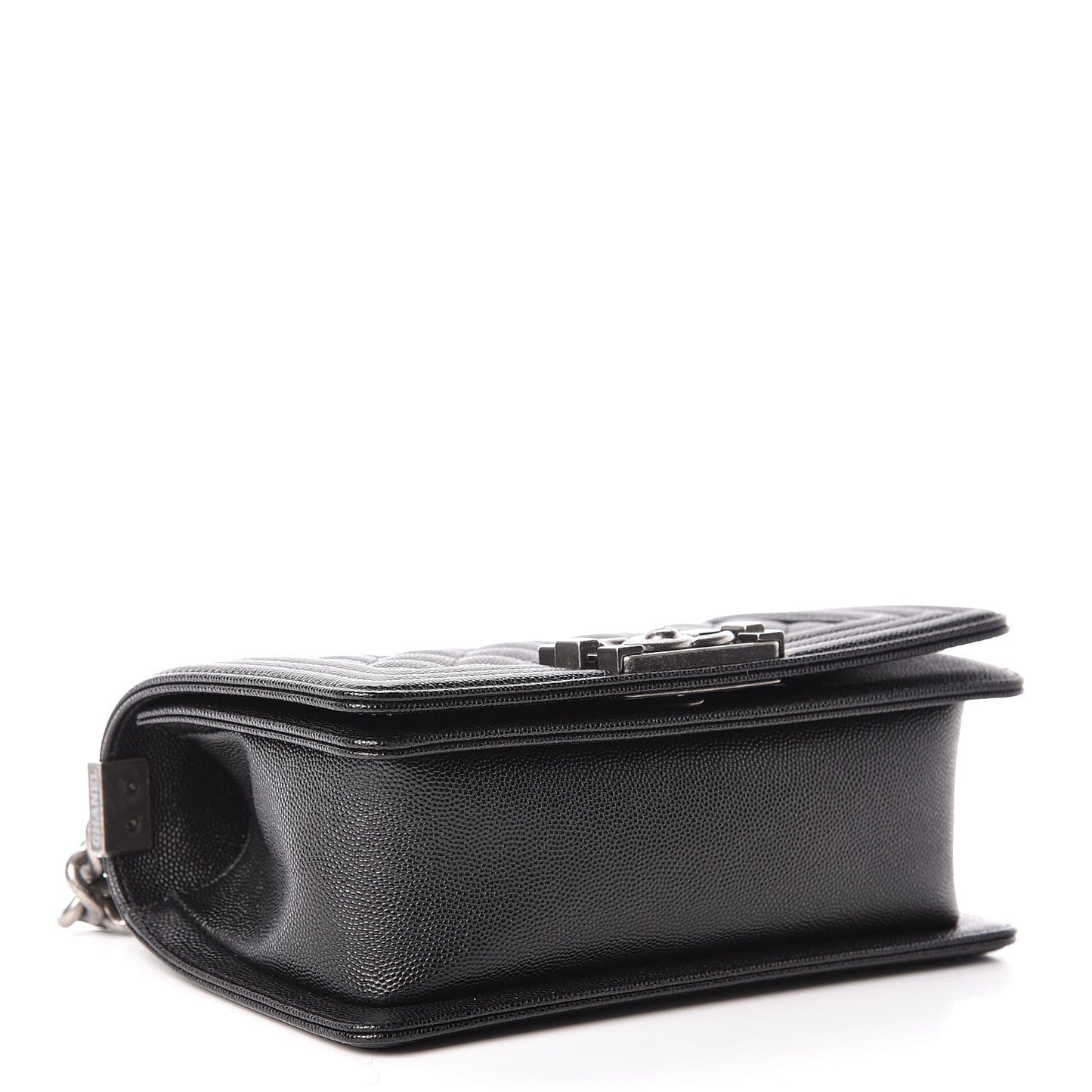 Caviar Quilted Small Boy Flap Black