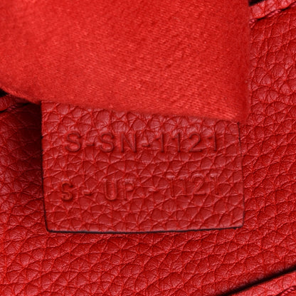 Celine Drummed Calfskin Medium Luggage Coquelicot 8 of 10