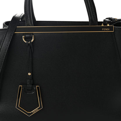 Fendi Vitello Elite Petite 2Jours Tote Black 8 of 10