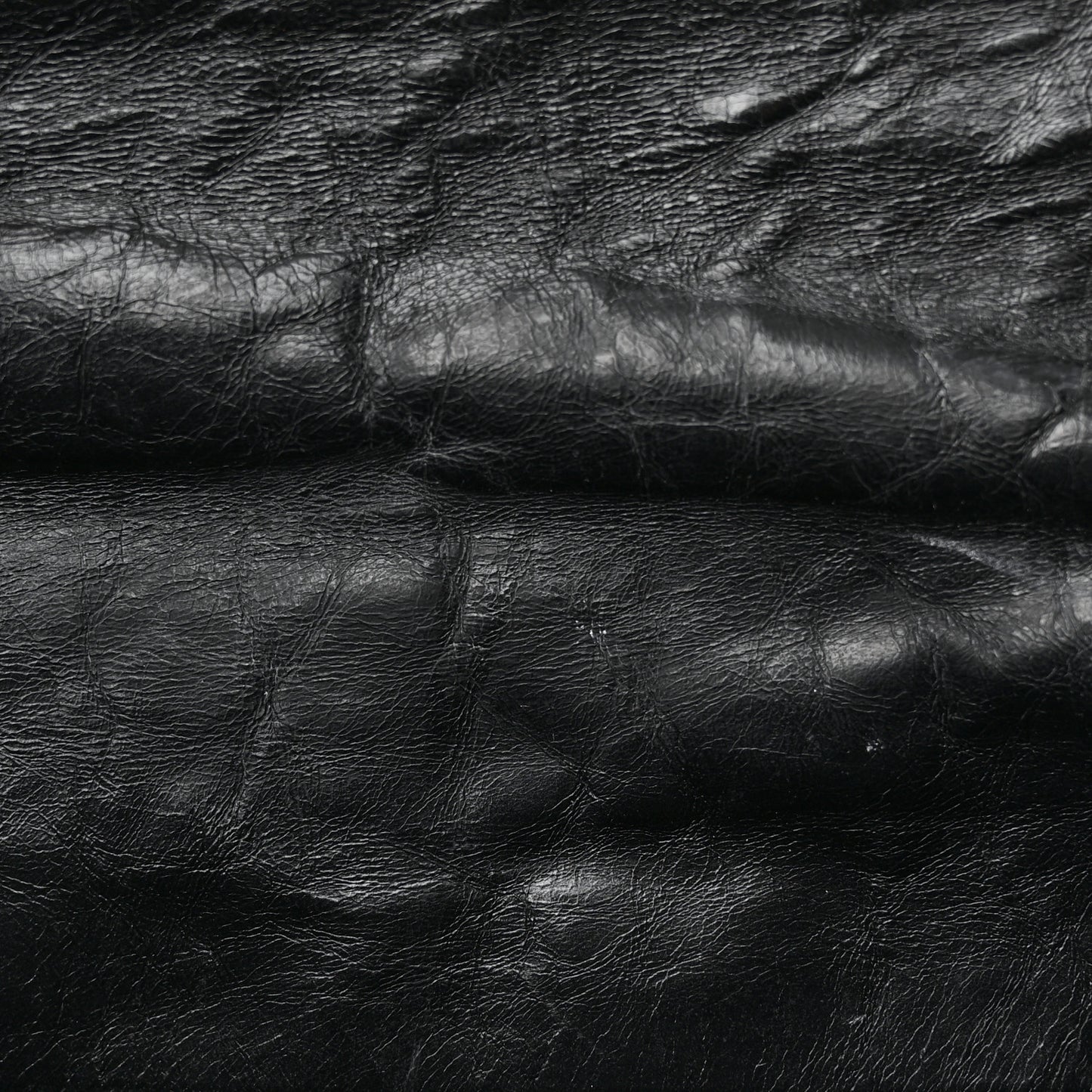 Glazed Calfskin Twisted Maxi Flap Black