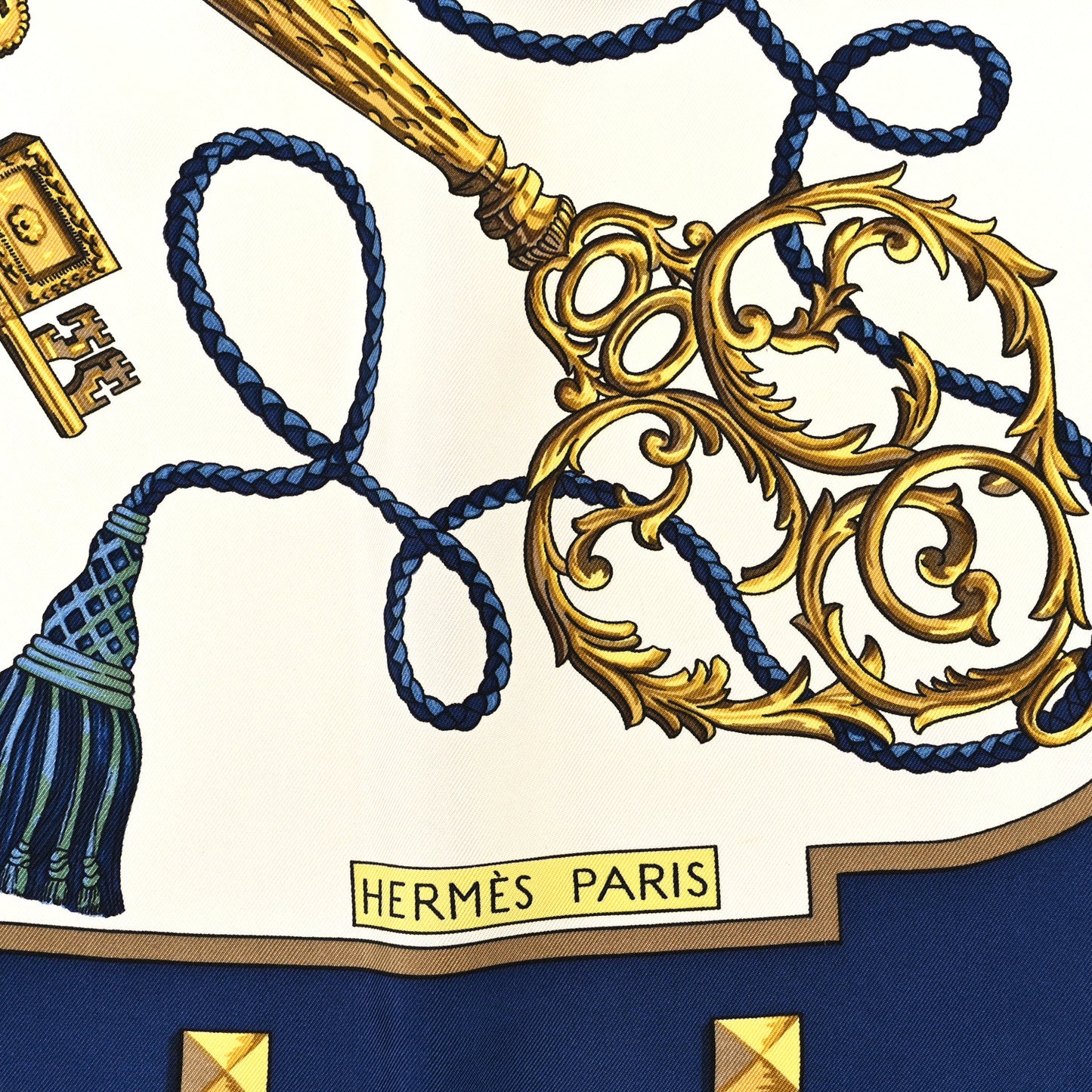 Silk Keys Les Cles Scarf 90