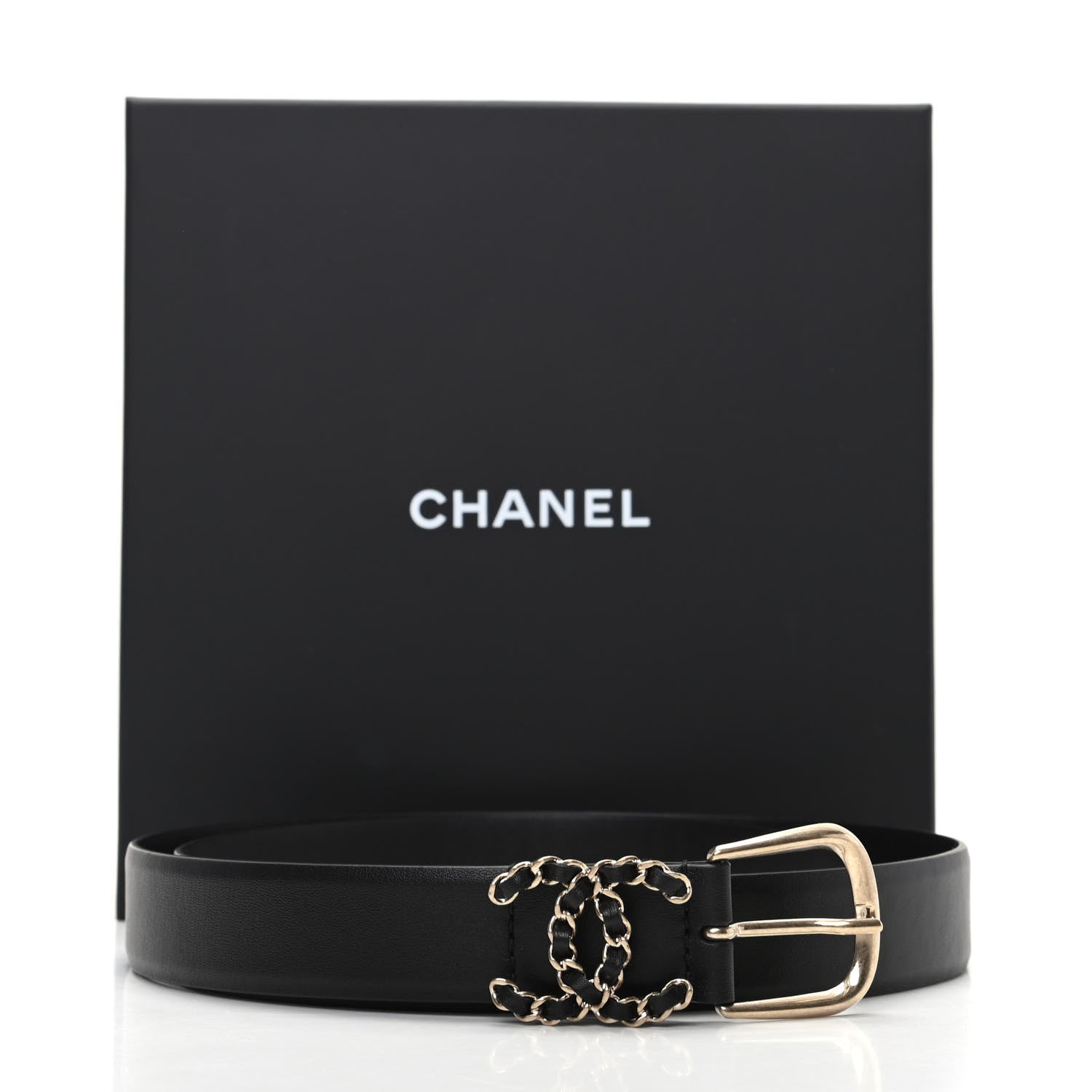 Chanel Calfskin CC Chain Belt Black 6 of 6