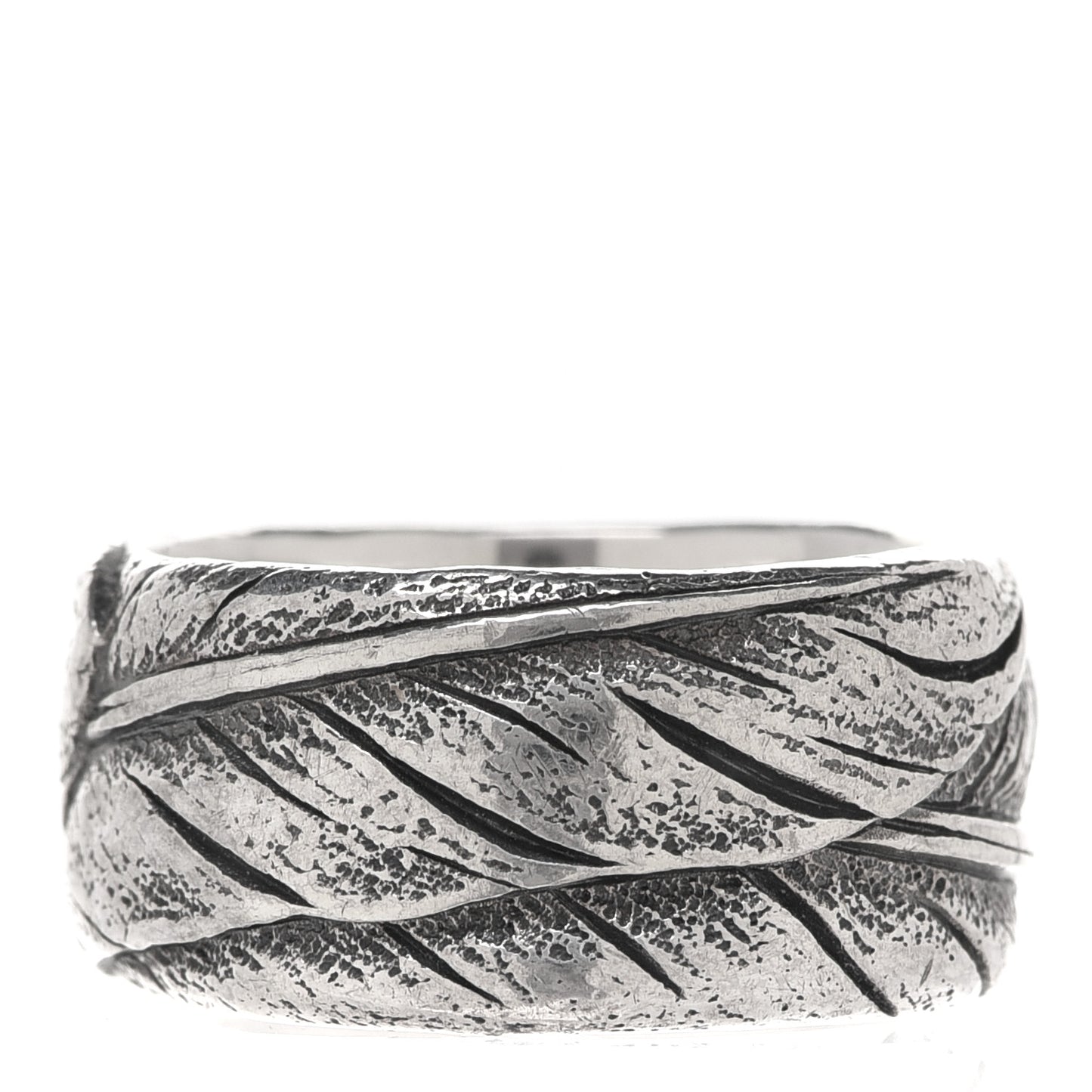 Sterling Silver Feather Ring 57 8