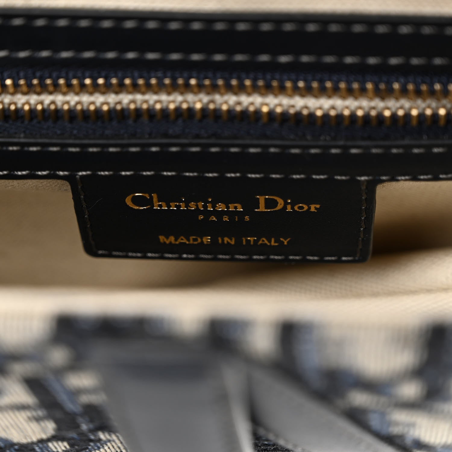 Christian Dior Oblique Saddle Bag Blue 6 of 9