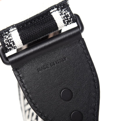 Christian Dior Canvas Embroidered Shoulder Strap Black Ultramatte 5 of 5