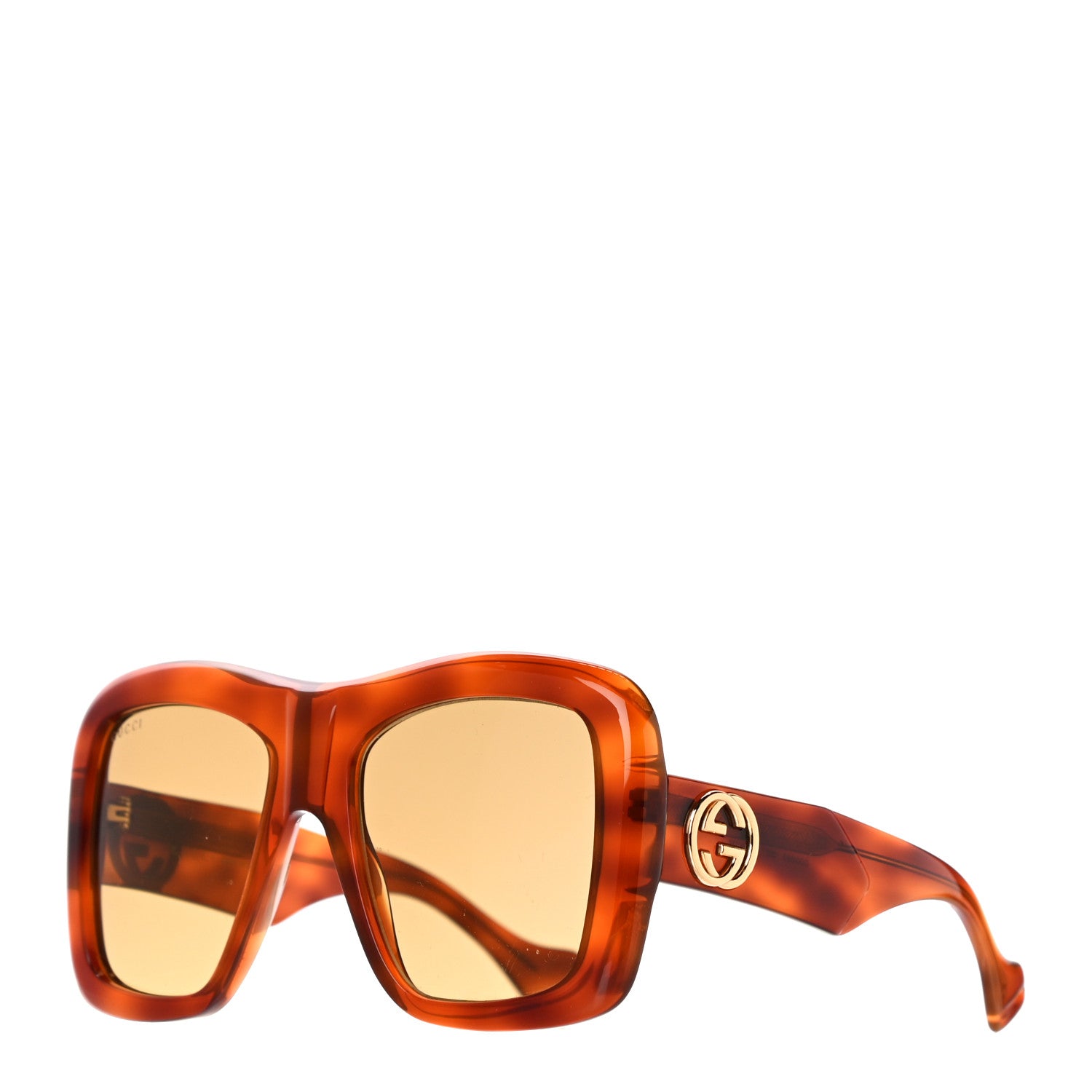 Gucci Acetate Square Frame Sunglasses GG0498S Brown 1 of 7
