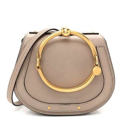 Chloe Calfskin Suede Small Nile Bracelet Bag Motty Grey 1 of 10