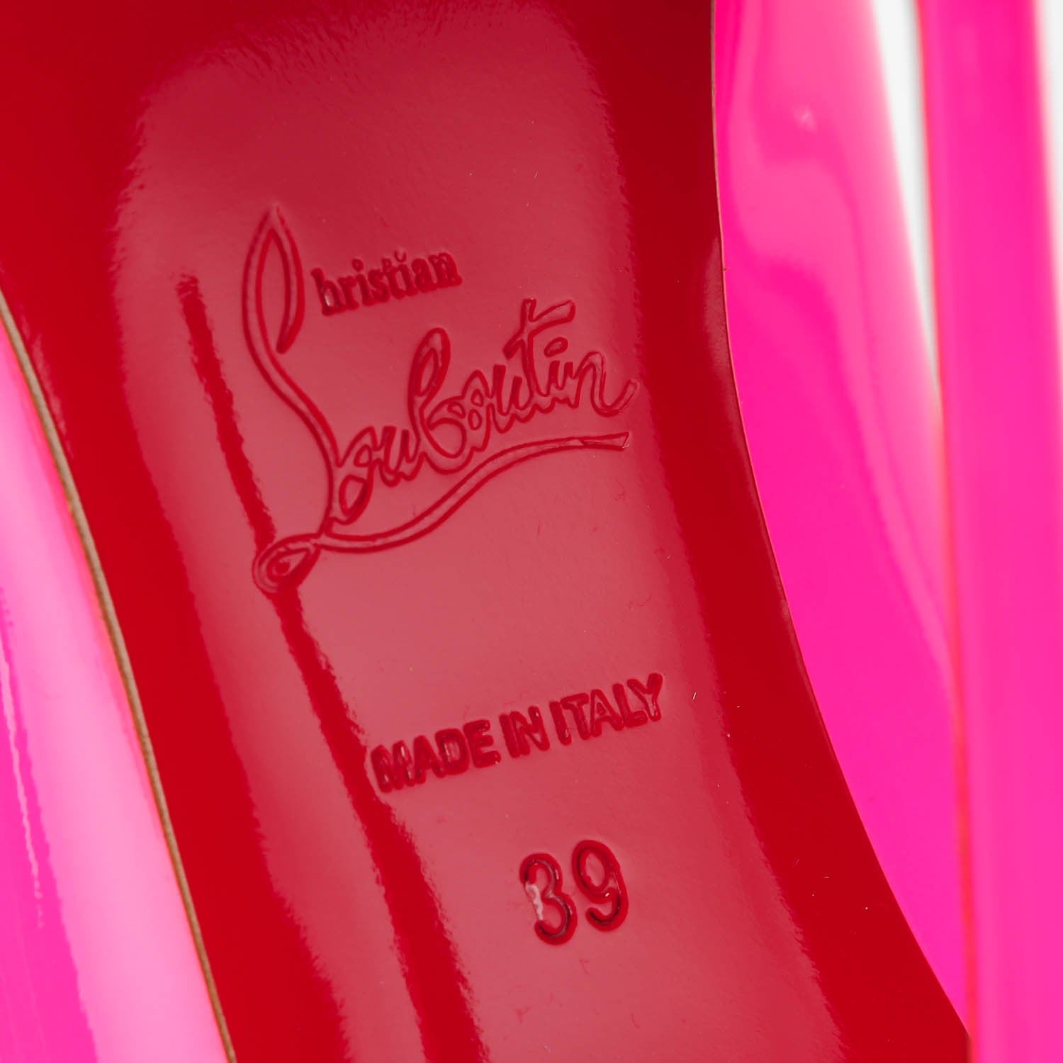 Christian Louboutin Patent So Kate 120 Pumps 39 Bonbon 5 of 7