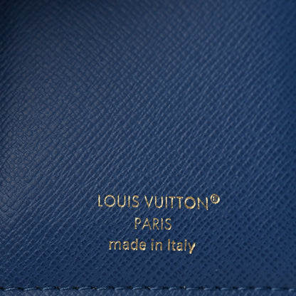 Louis Vuitton Denim Monogram Jacquard Victorine Wallet Blue 6 of 7