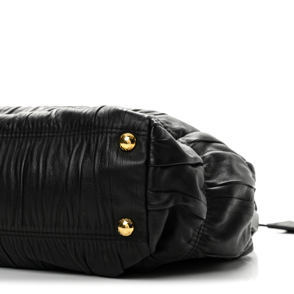 Nappa Dressy Gaufre Framed Tote Black
