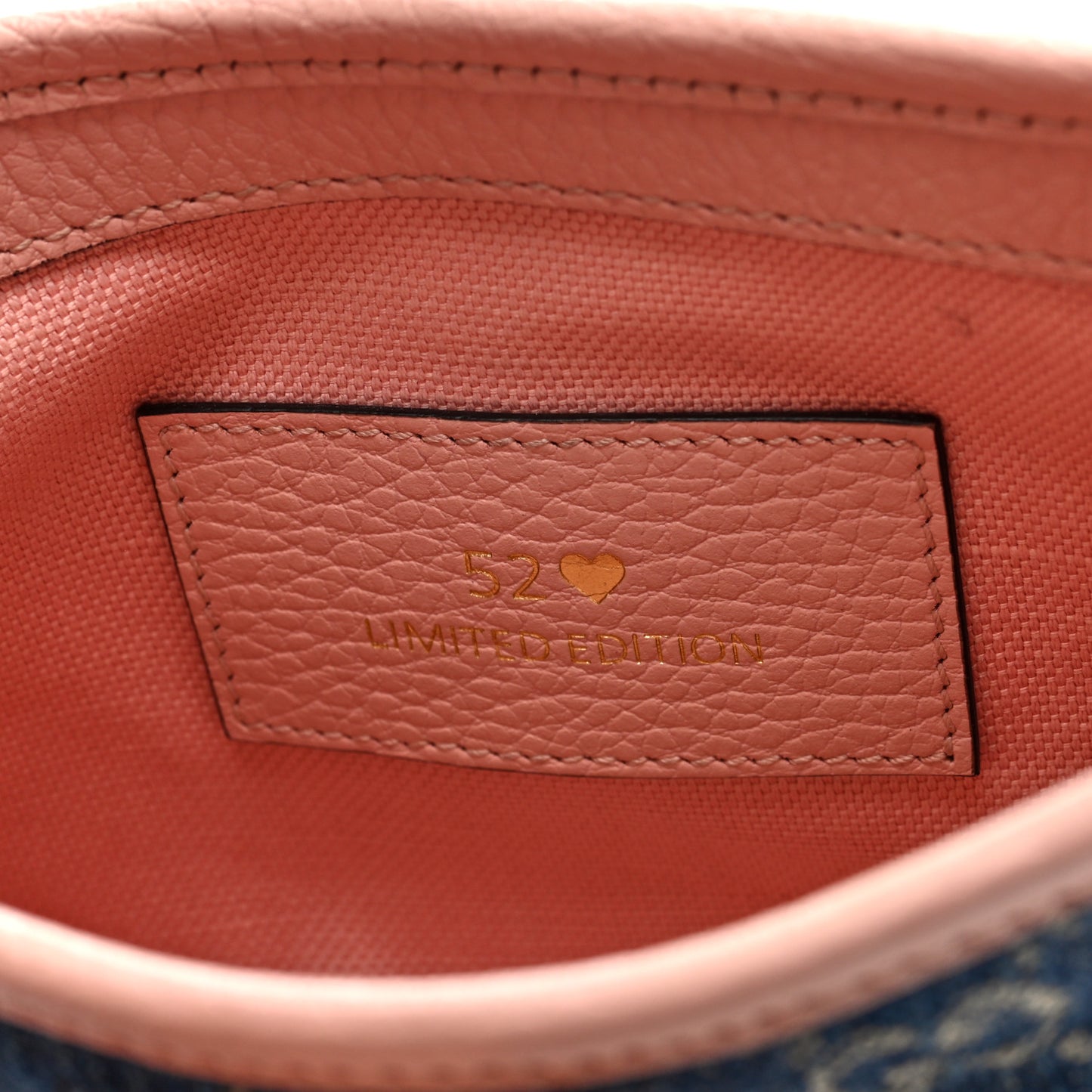 New Denim GG Monogram Calfskin Love Parade Mini Jackie 1961 Hobo Light Pink