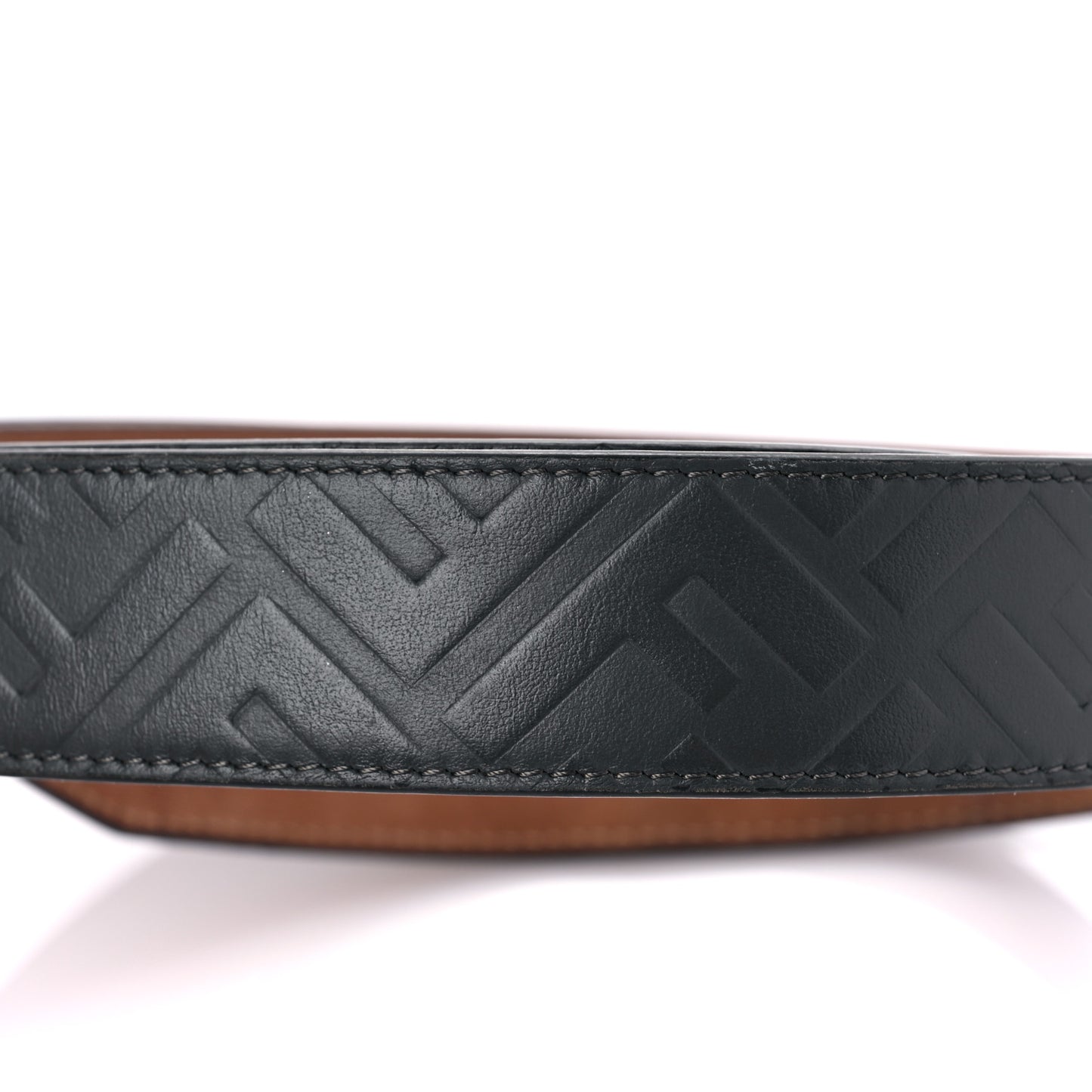 Calfskin FF Embossed Belt 110 42 Black