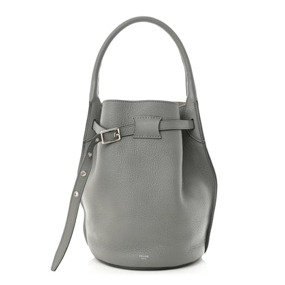 Celine Supple Grained Calfskin Big Bag Bucket Grey 3 of 12