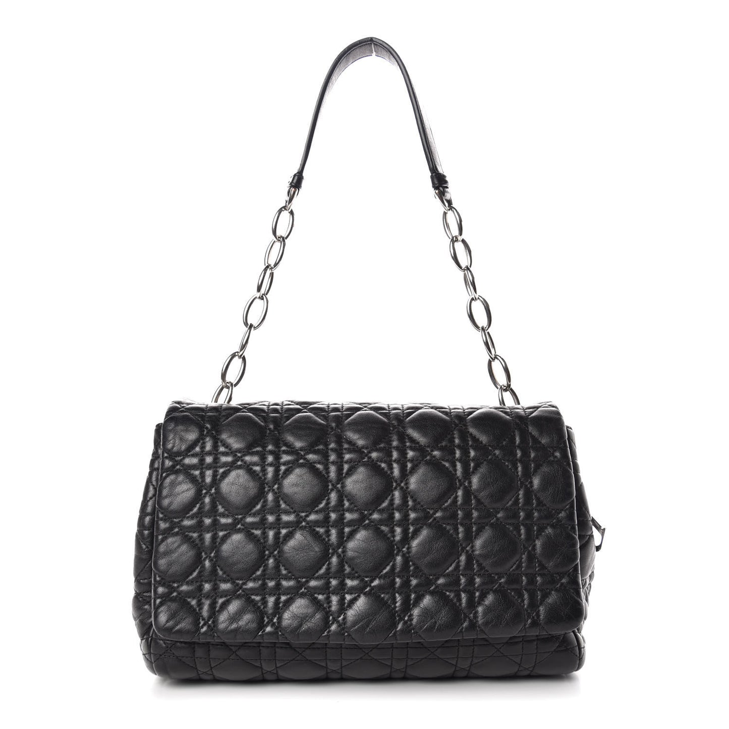 Lambskin Cannage Soft Flap Bag Black