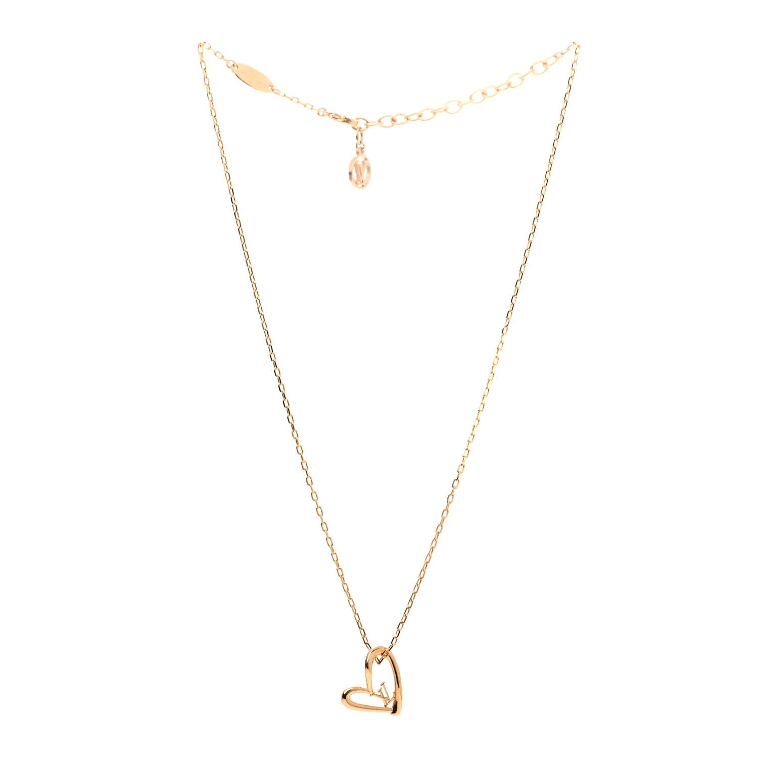 Louis Vuitton Metal Fall In Love Necklace 3 of 7