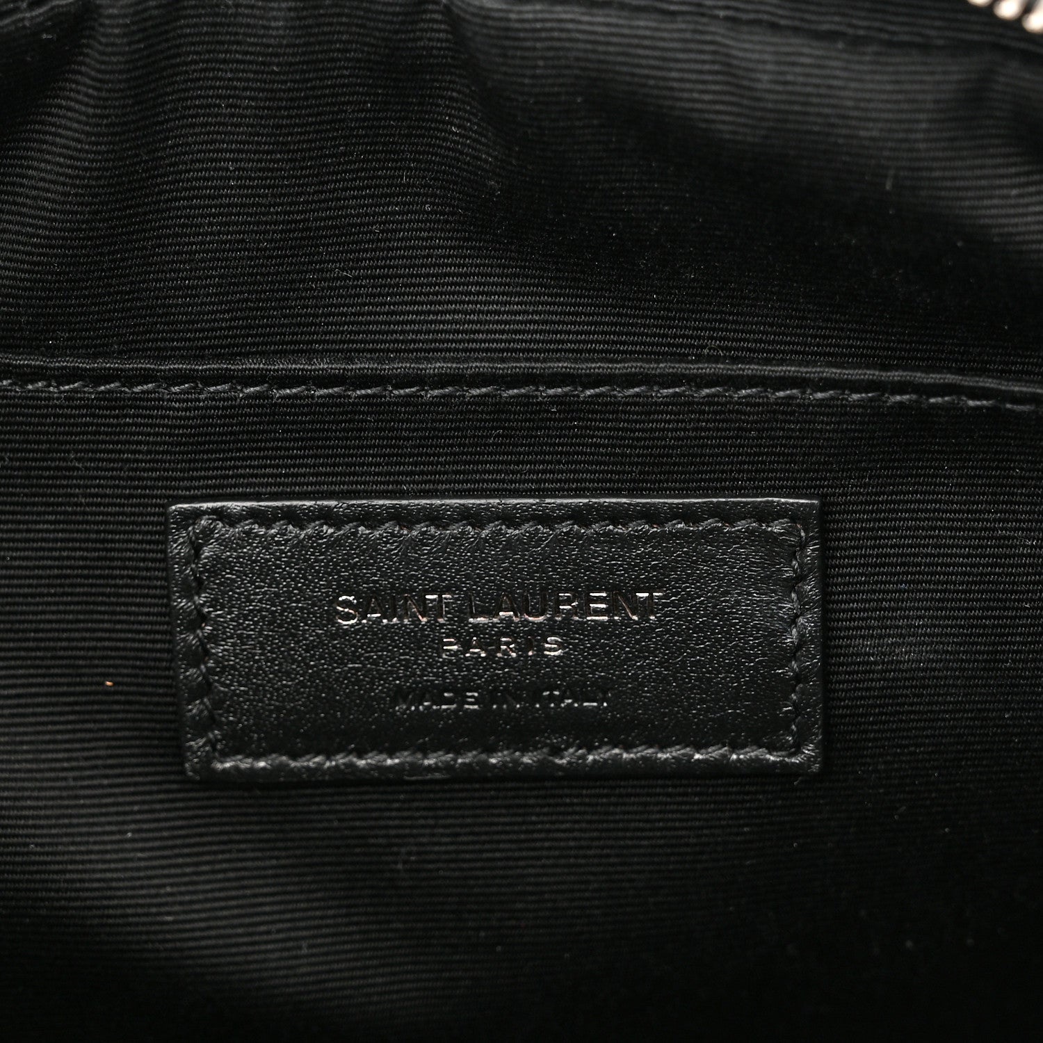 Saint Laurent Calfskin Matelasse Monogram Lou Camera Bag Black 6 of 10