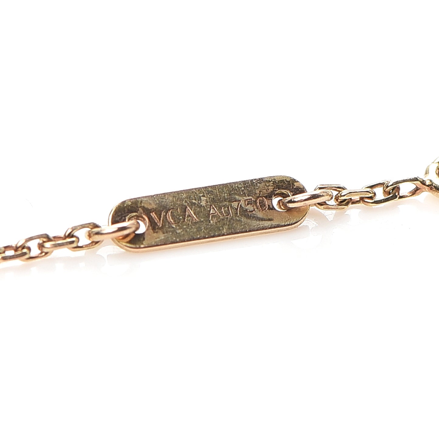 18K Rose Gold Carnelian Sweet Alhambra Bracelet