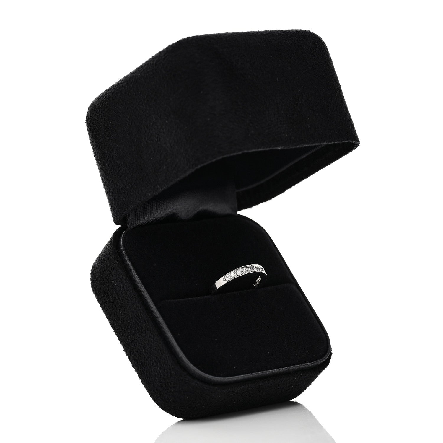 Tiffany Platinum Diamond 2.5mm Half Circle Wedding Band Ring 49 5 5 of 5