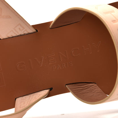 Givenchy Calfskin Logo Ankle Strap Sandals 37 Brown 7 of 10