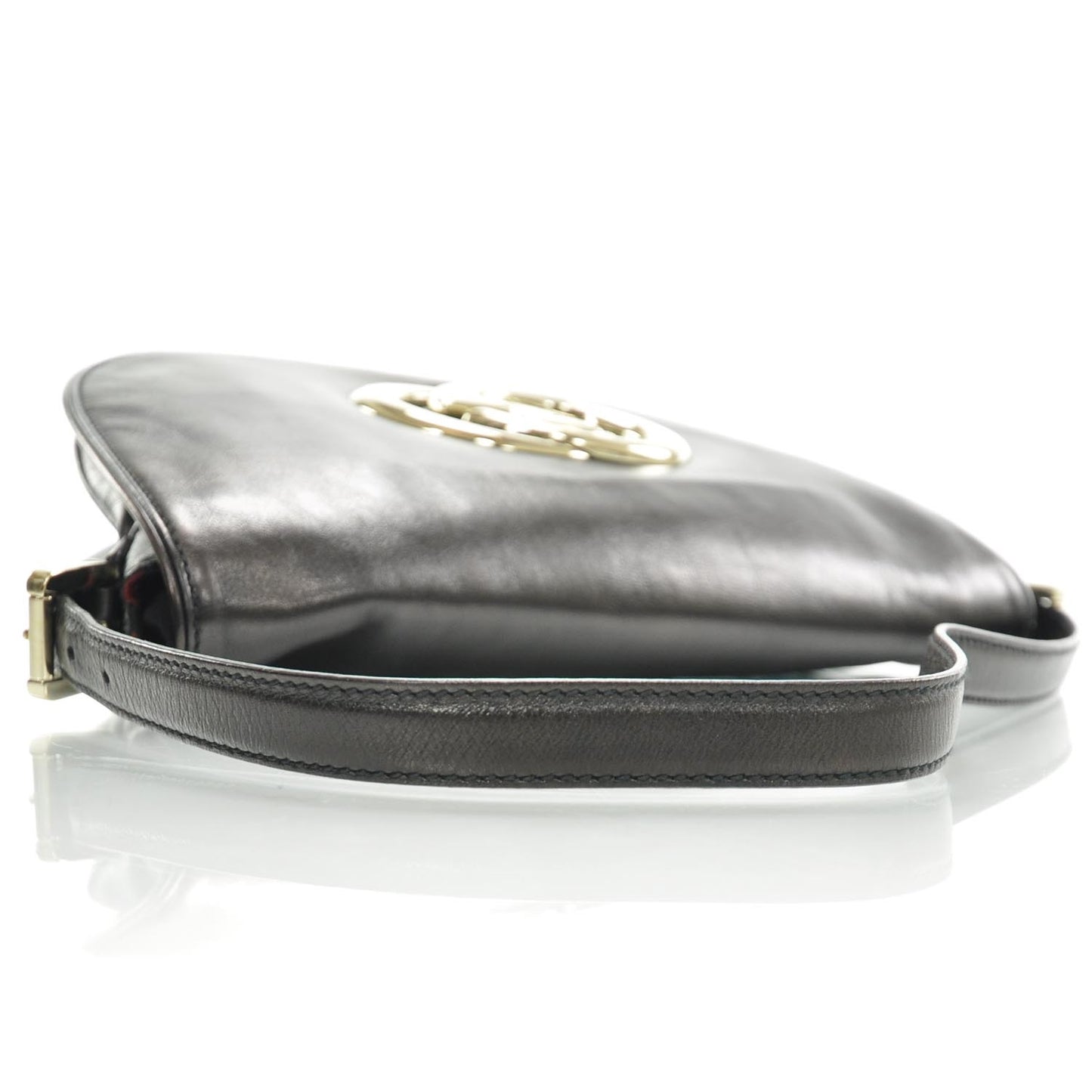 Leather Small Britt Shoulder Bag Black
