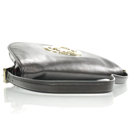 Gucci Leather Small Britt Shoulder Bag Black 5 of 8