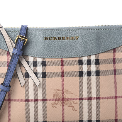 Burberry Haymarket Check Derby Peyton Crossbody Clutch Bag Eucalyptus Green 7 of 9