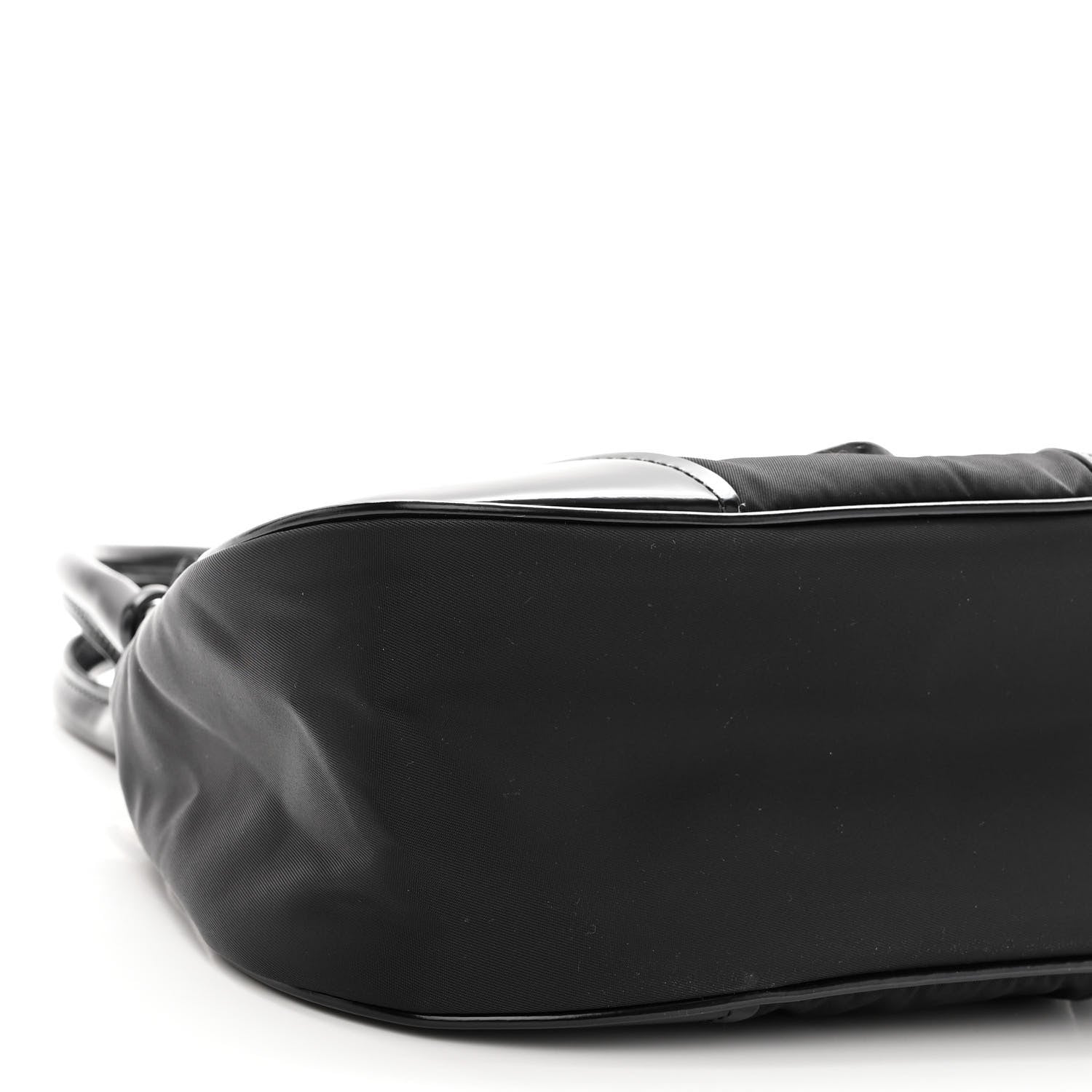 Prada Re-Nylon Spazzolato Re-Edition 2002 Moon Bag Black 8 of 9