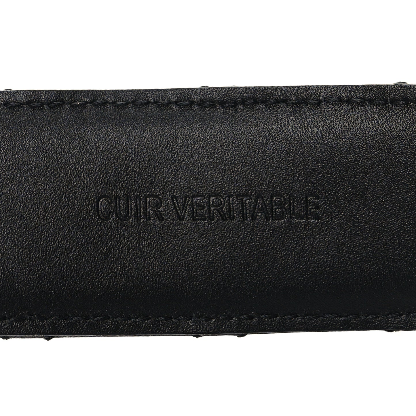 Lambskin Quilted CC Chain Belt 75/30 Black