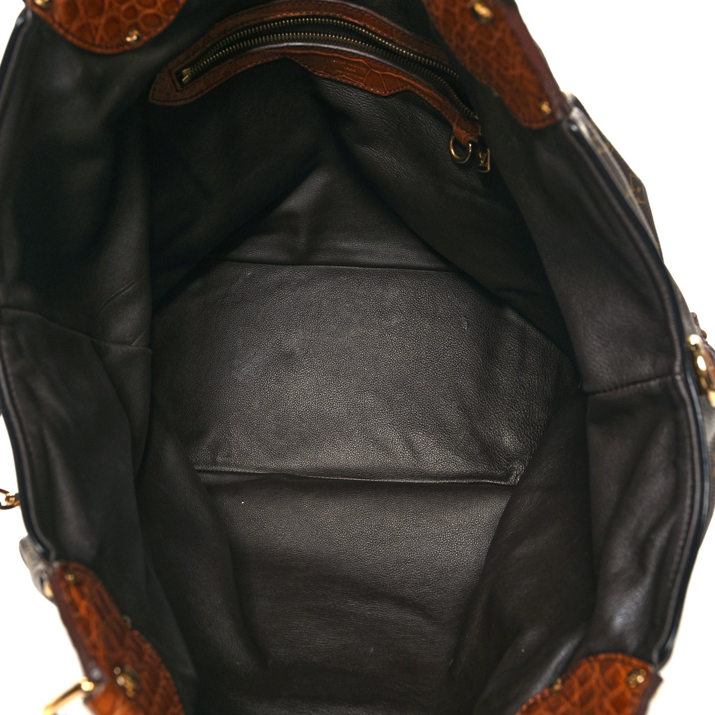Monogram Alligator Trim Mahina XL