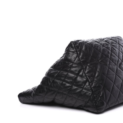 Chanel Lambskin Quilted Large Week End on Mars Tote Black 5 of 11