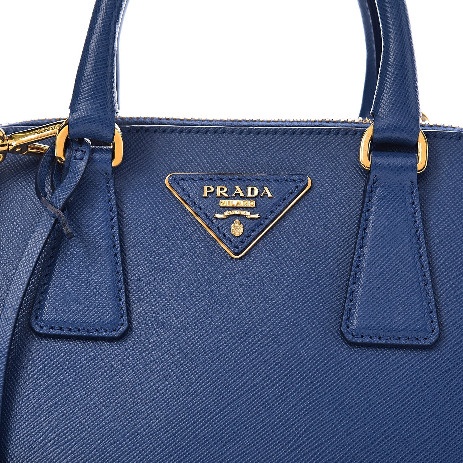 Prada Saffiano Lux Small Promenade Tote Azzurro 10 of 10