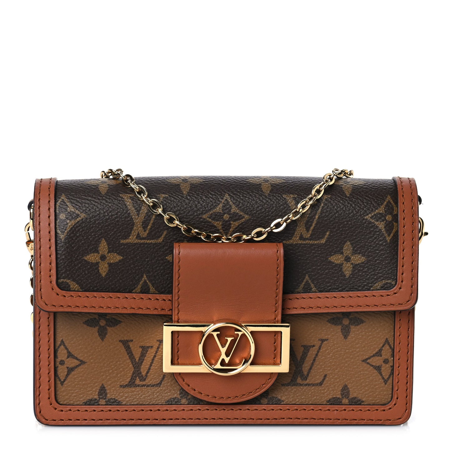 Reverse Monogram Dauphine Chain Wallet